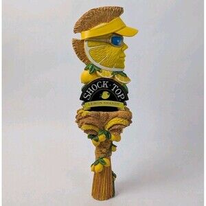 Shock Top Lemon Shandy Beer Tap Handle 3D Lemon Sunglasses Design Keg